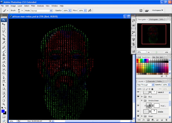 Creation of Red Green Blue: Step 5